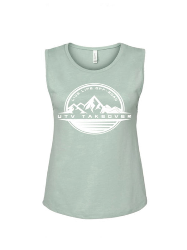 2022 UTV Takeover Round Women's Light Green Tank