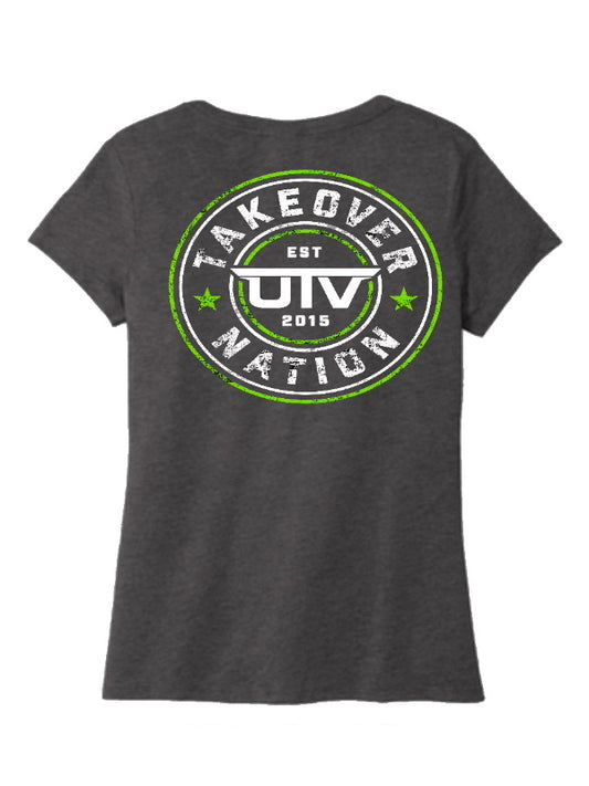 UTV Takeover Nation Women's V-Nack T-Shirt
