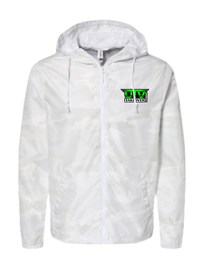 2024 UTV Takeover White Camo Full Zip Windbreaker