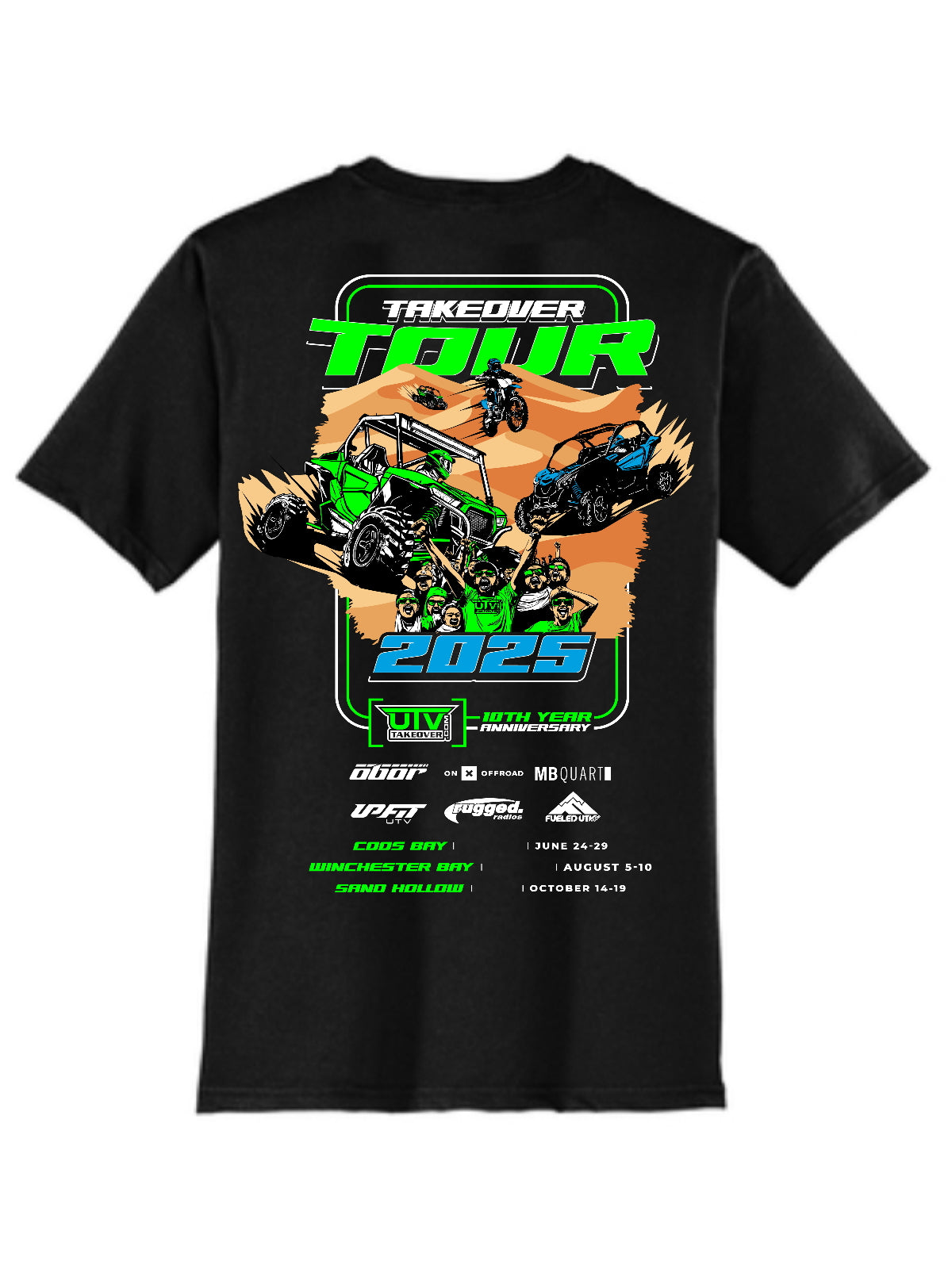 2025 UTV Takeover T-Shirt - Tour Design