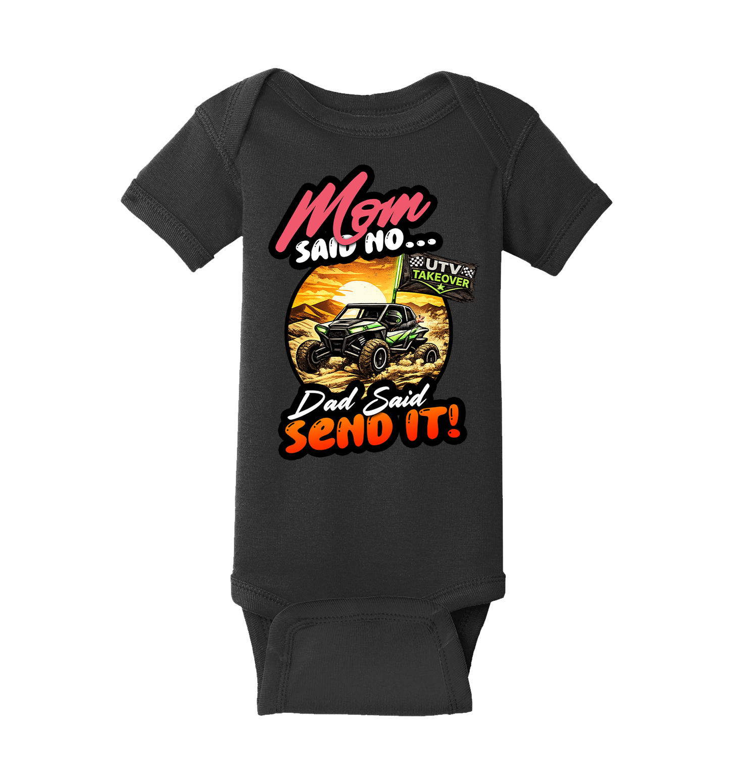 Mom Said No - Short Sleeve Baby Bodysuit