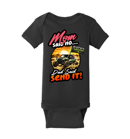 Mom Said No - Short Sleeve Baby Bodysuit