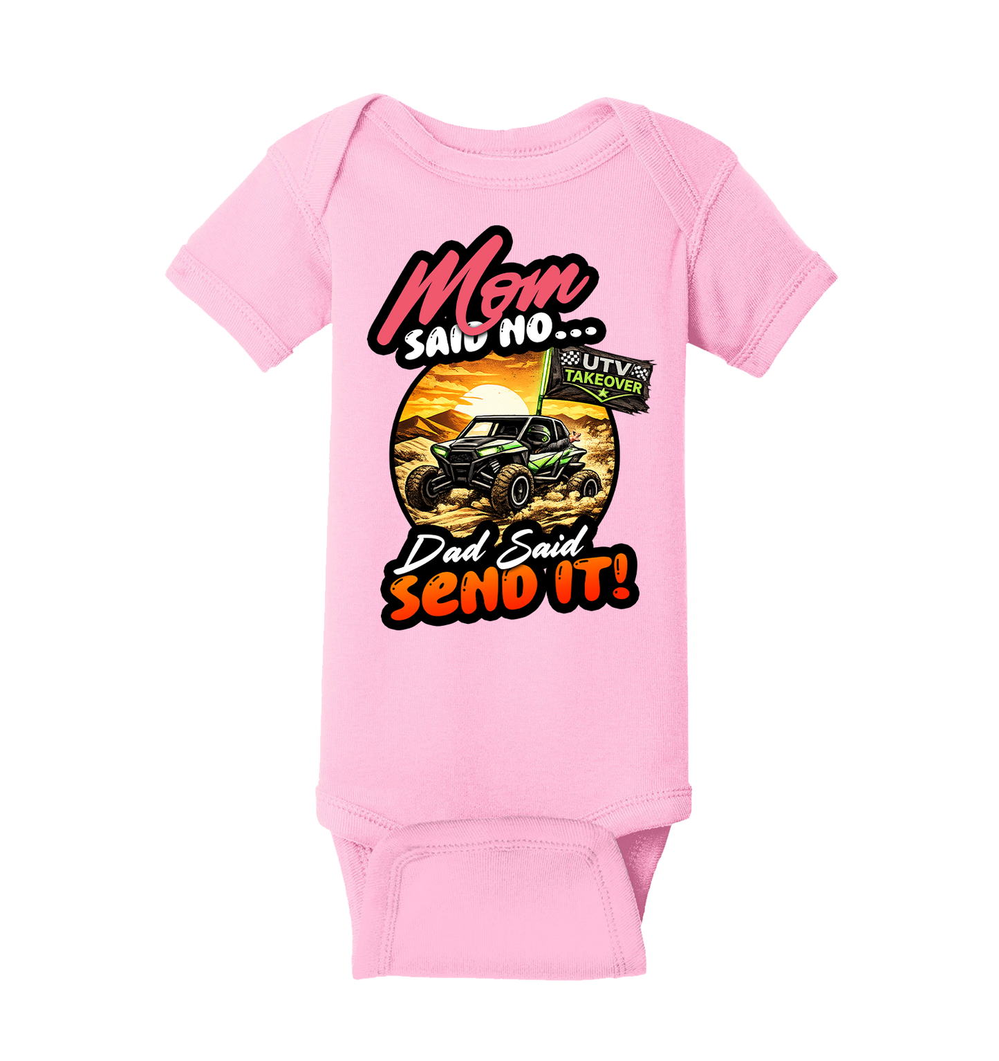 Mom Said No - Short Sleeve Baby Bodysuit