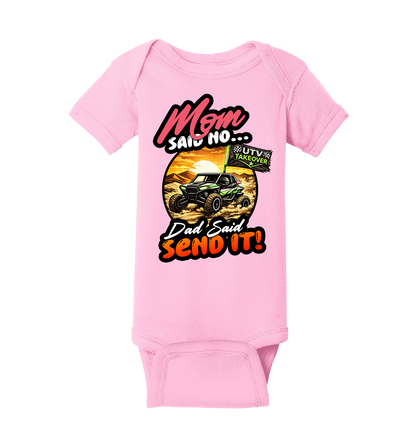 Mom Said No - Short Sleeve Baby Bodysuit