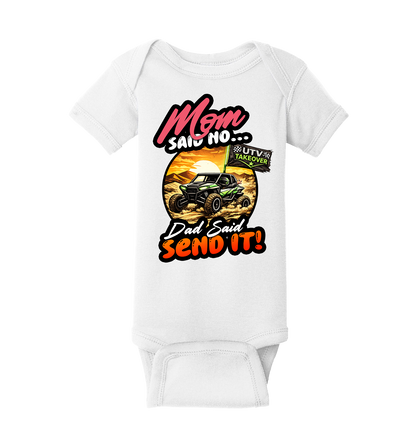 Mom Said No - Short Sleeve Baby Bodysuit