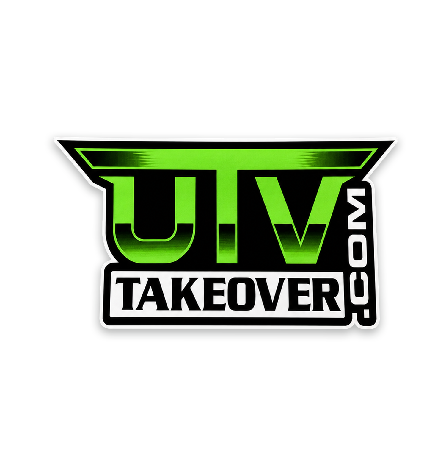 2023 UTV Takeover Sticker - Takeover Logo (Green)