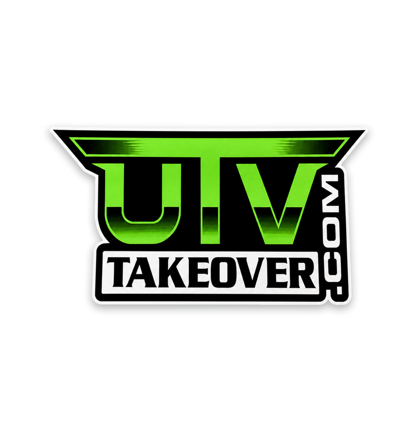 2023 UTV Takeover Sticker - Takeover Logo (Green)