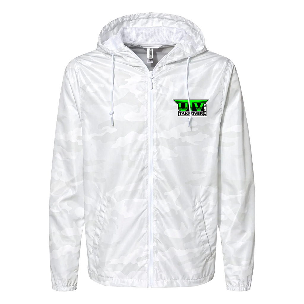 2024 UTV Takeover Jacket - Takeover Logo White Camo Full Zip